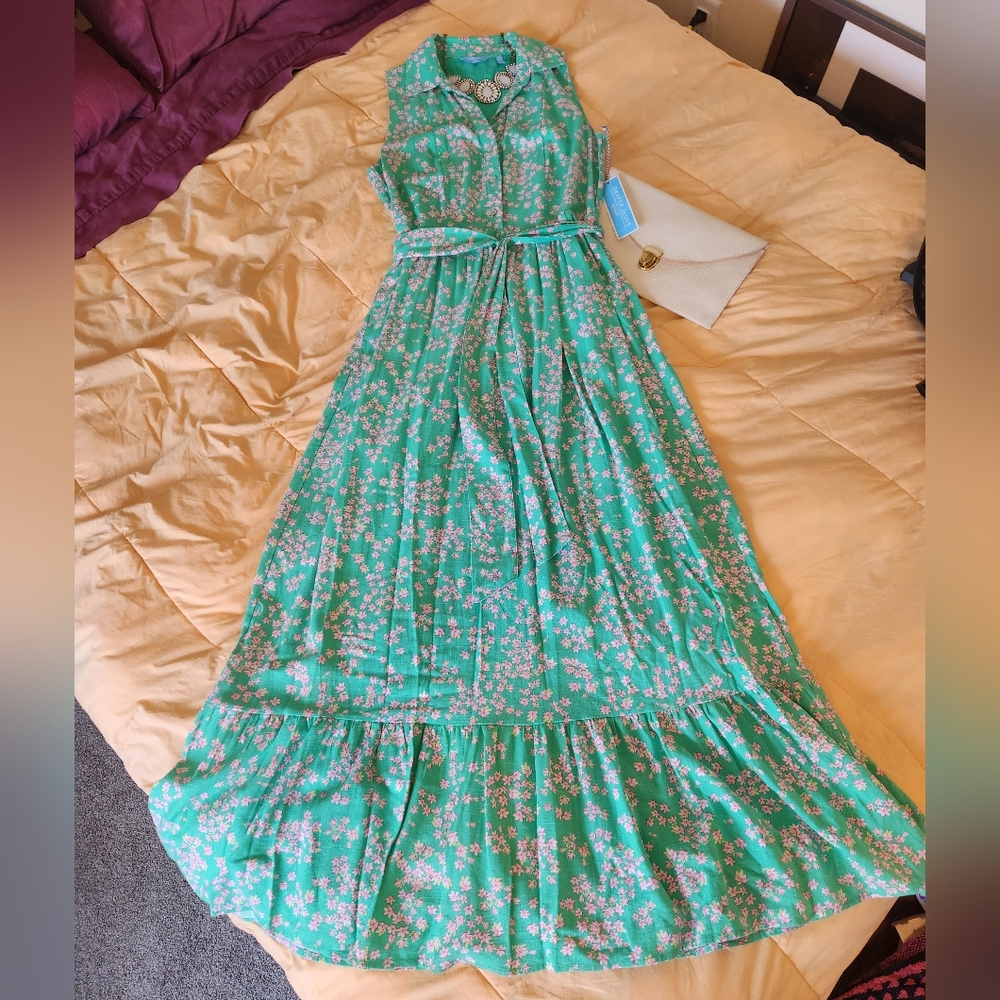 NWT Draper James RSVP Floral Print Maxi Dress